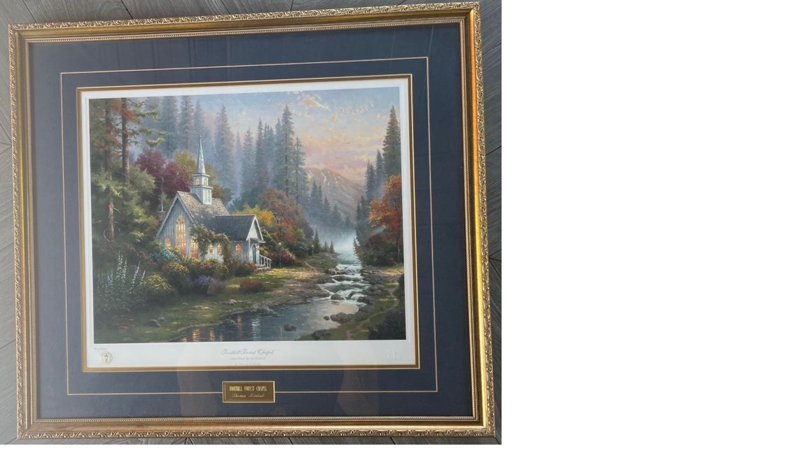 Thomas Kinkade "Foothill Forest Chapel" Artwork
