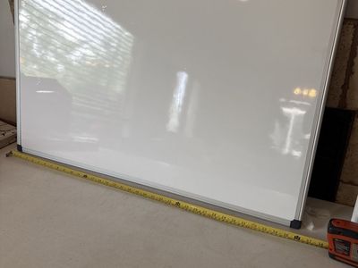 Large Whiteboard 36x24 Aluminum Frame Dry Erase Board, decent condition