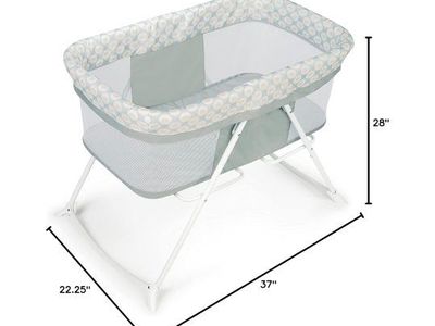 Graco Ingenuity Snooze & Stow Portable Folding Rocking Bassinet - Sheppy (Ages 0+ Months)