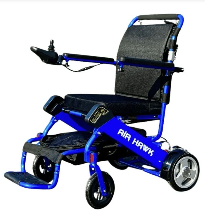 Air Hawk Electric Wheelchair - Blue