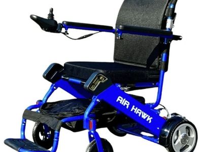 Air Hawk Electric Wheelchair - Blue