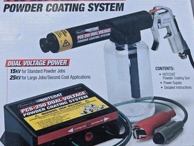 Eastwood HotCoat PCS-250 Dual-Voltage Powder Coating System with Powder