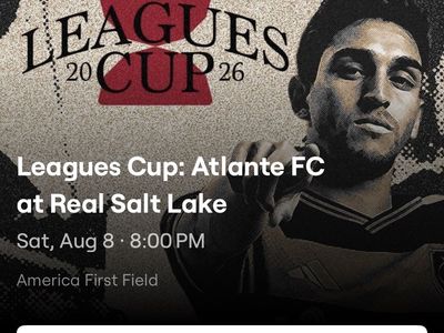2 Tickets: Leagues Cup - Atlante FC at Real Salt Lake (Sat, Aug 8 @ America First Field)