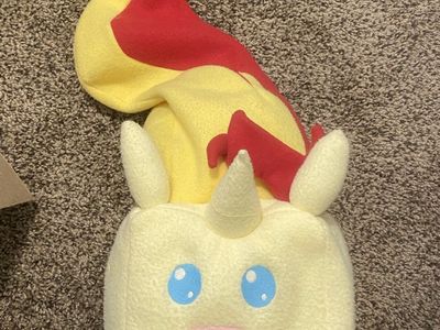Sunset Shimmer Cube Plush My Little Pony Yellow Red Stuffed Toy