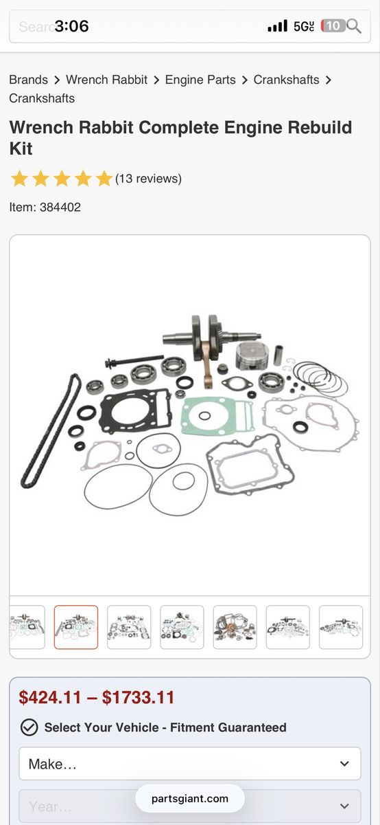 Wrench Rabbit Engine Rebuild Kit  WR101-214