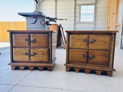 Wood nightstands