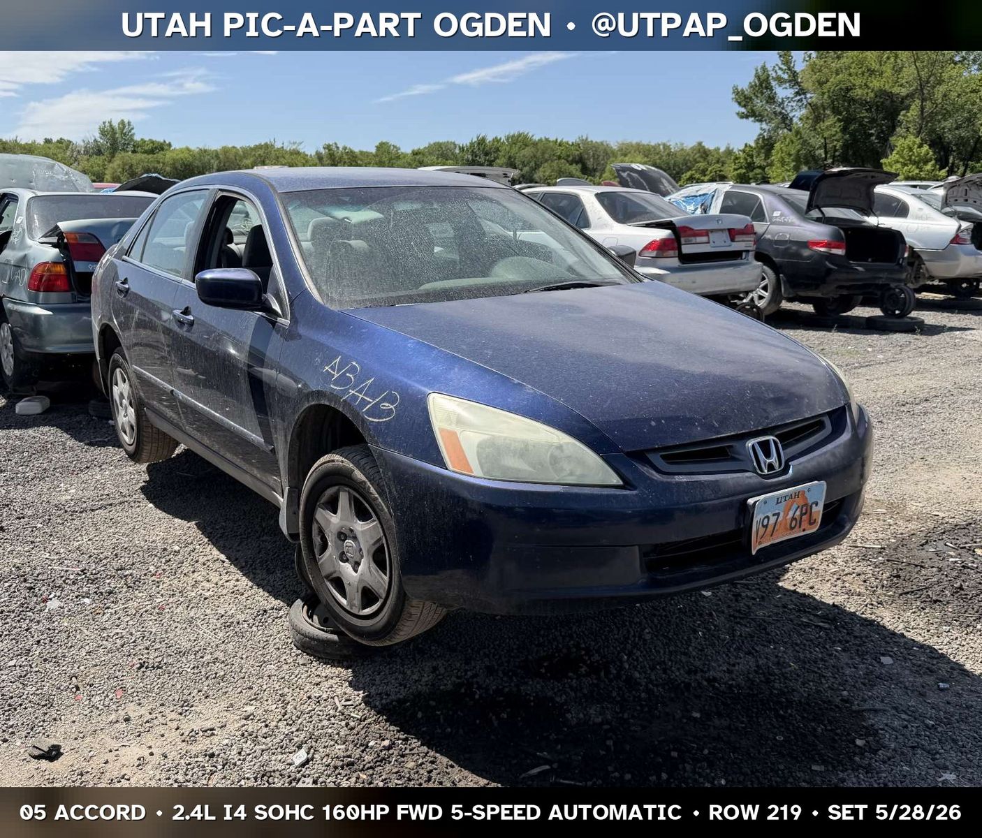 2005 Honda Accord Parts - UTPAP Ogden