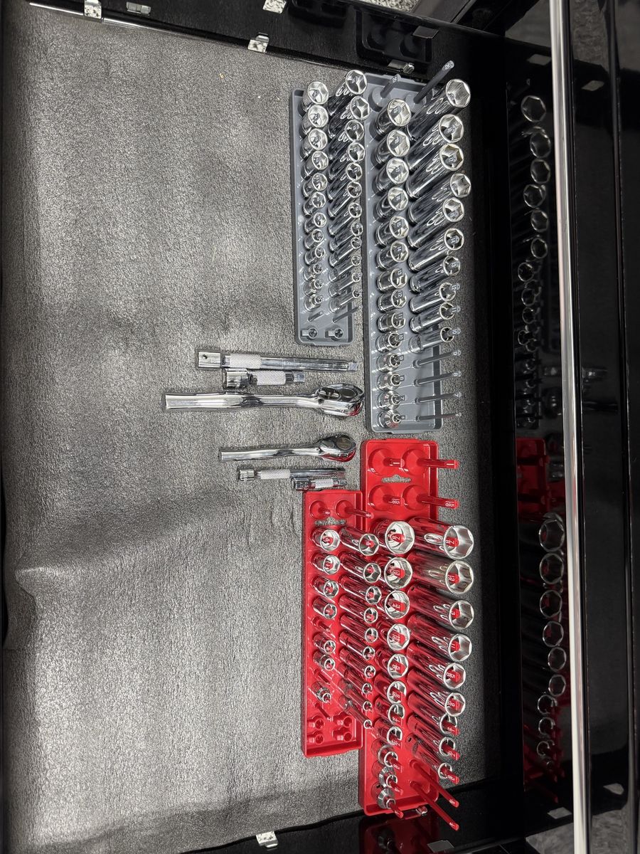 Cornwell 1/4 and 3/8 metric and standard sockets and drivers