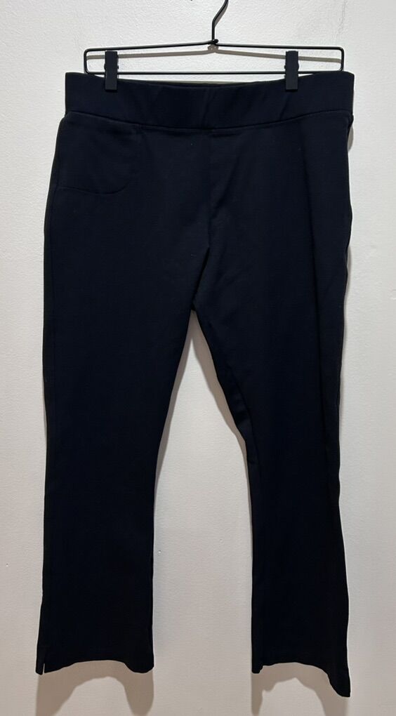 American Giant Cropped Casual Dress Black Pants 16