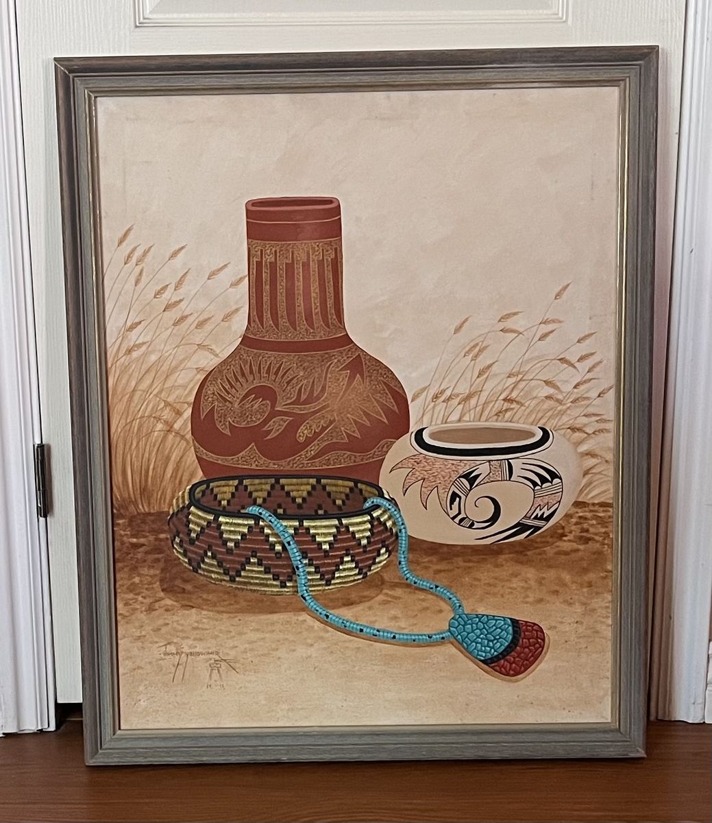 Framed Native American/Navaho Painting