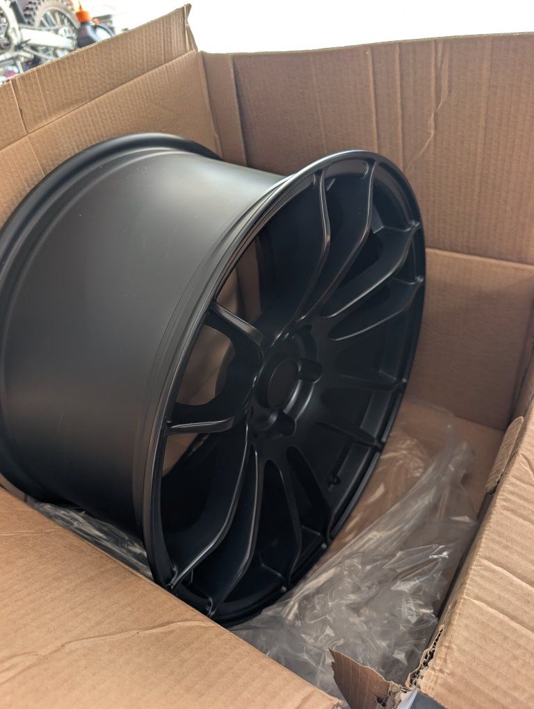 AVID.1 AV20 18x9.5 Matte Black 5-Hole 114.3 PCD Wheels - New in Box, 38 Offset