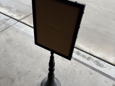 Decorative burlap sign/ bulletin board