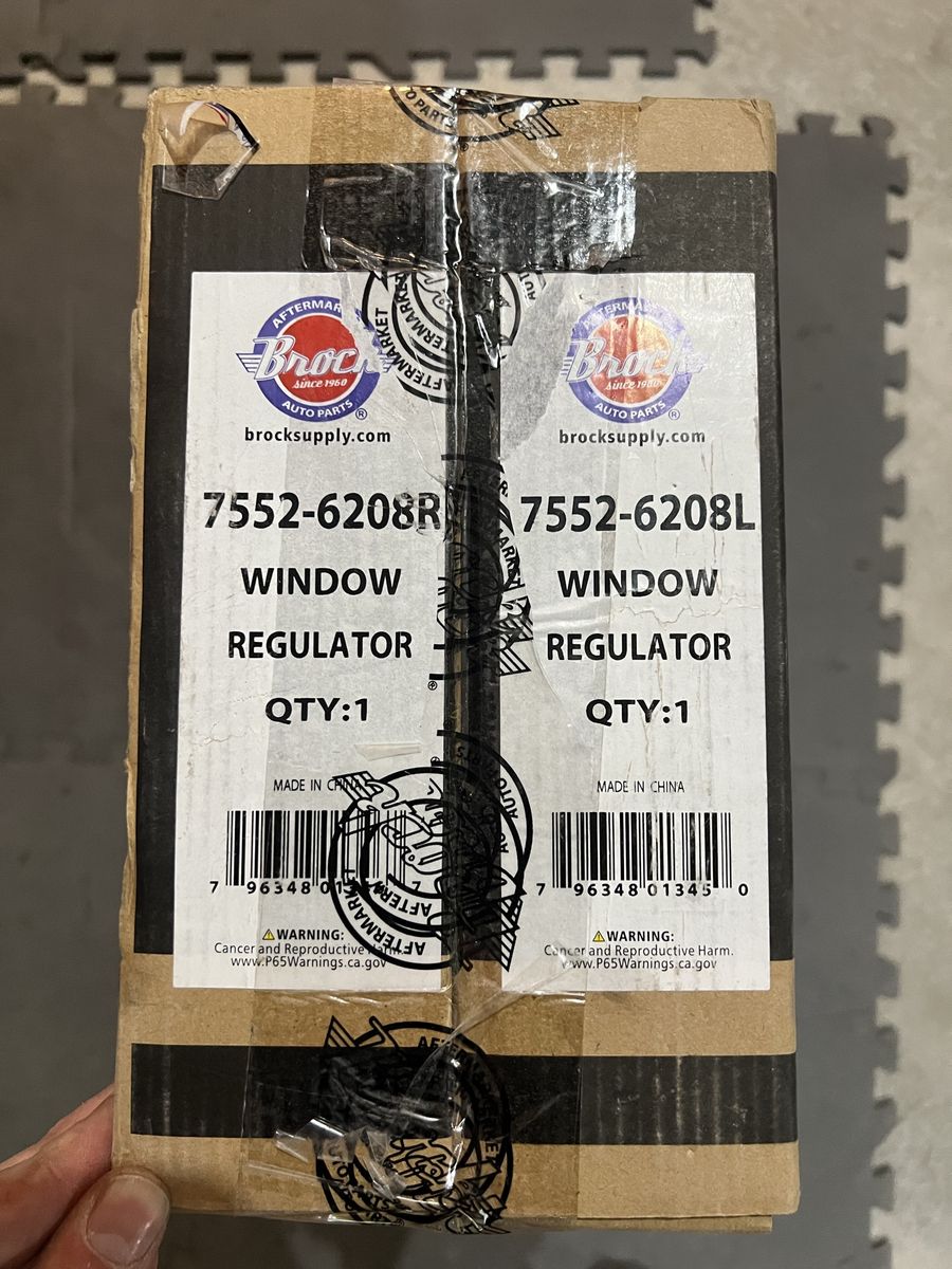 Honda Civic Power Window Regulator & Motor for 96-00 Honda Civic Coupe. Right And Left.