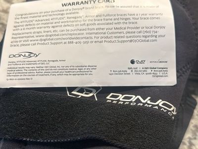 Donjoy knee brace