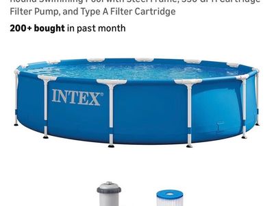Intex Above Ground Pool Set + Tons of Accessories – Excellent Condition