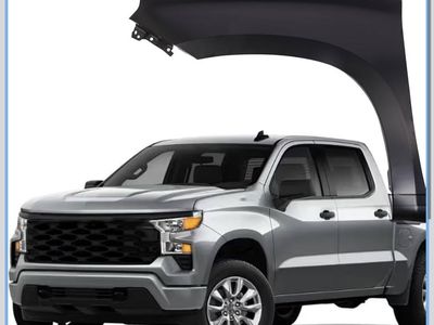 New Fender for 2019-2023 Chevy Silverado 1500 LH Driver Side - Primed Steel