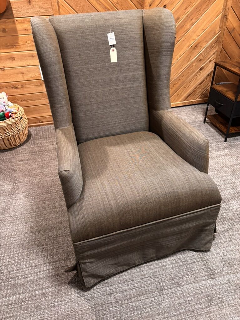 Comfy Upholstered Wing Back Chair