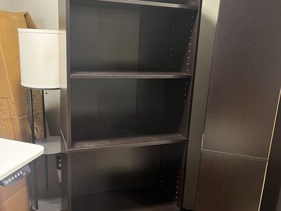 Dark Brown 5-Shelf Bookcase - Adjustable Shelves, Versatile Storage Unit