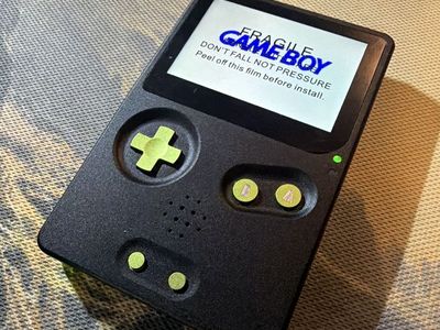 Custom Nintendo Game Boy Advance SP with Slate Shell. Backlit IPS Mod, Clear Green Back, Black Shell, Metal Green Buttons, USB C