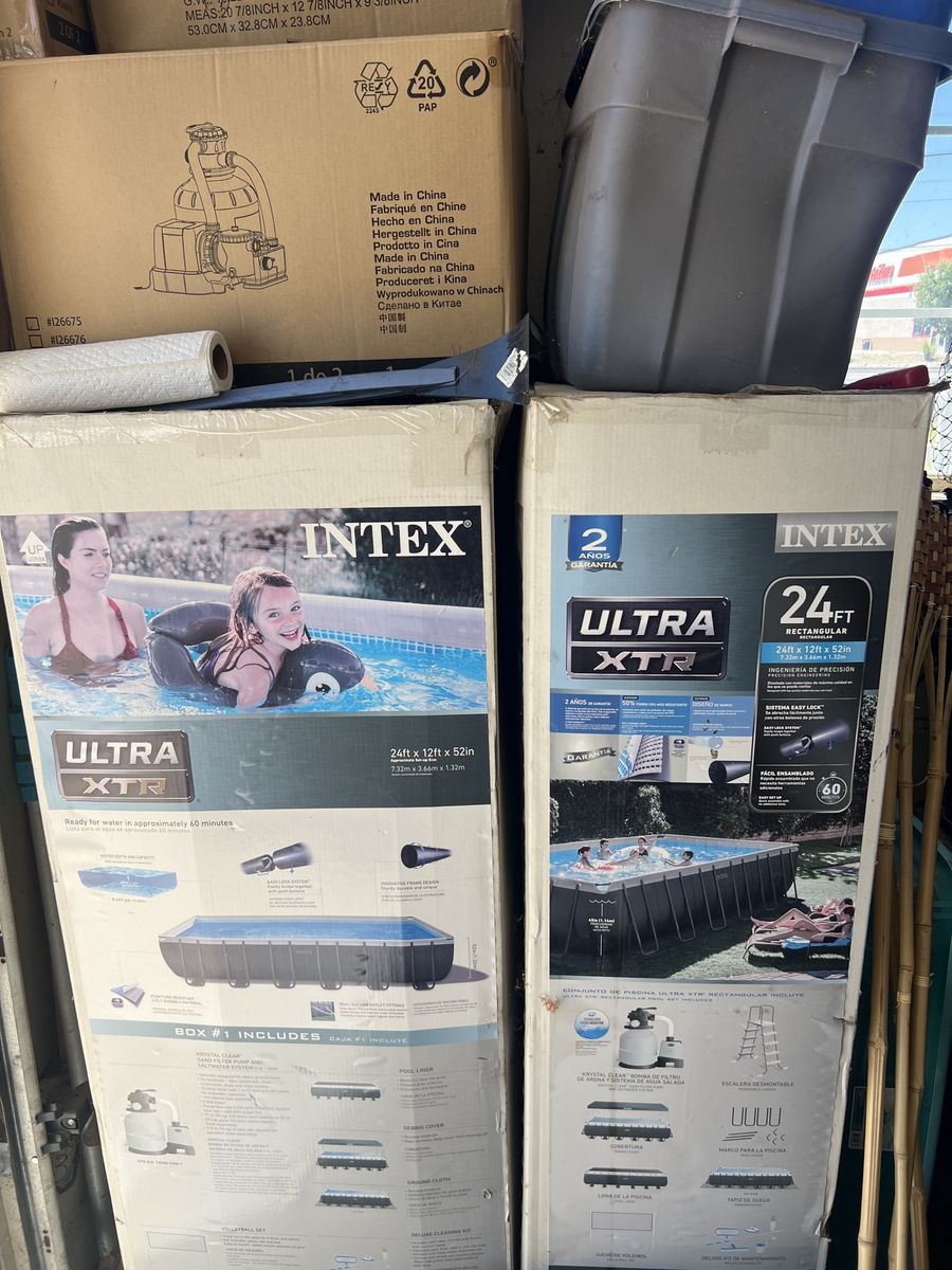 Intex 24 foot Rectangular swimming pool