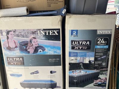 Intex 24 foot Rectangular swimming pool
