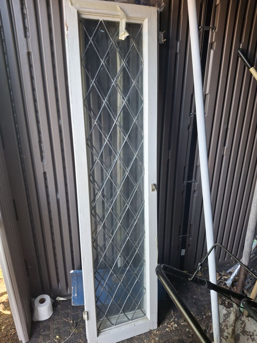 105 year old leaded glass windows