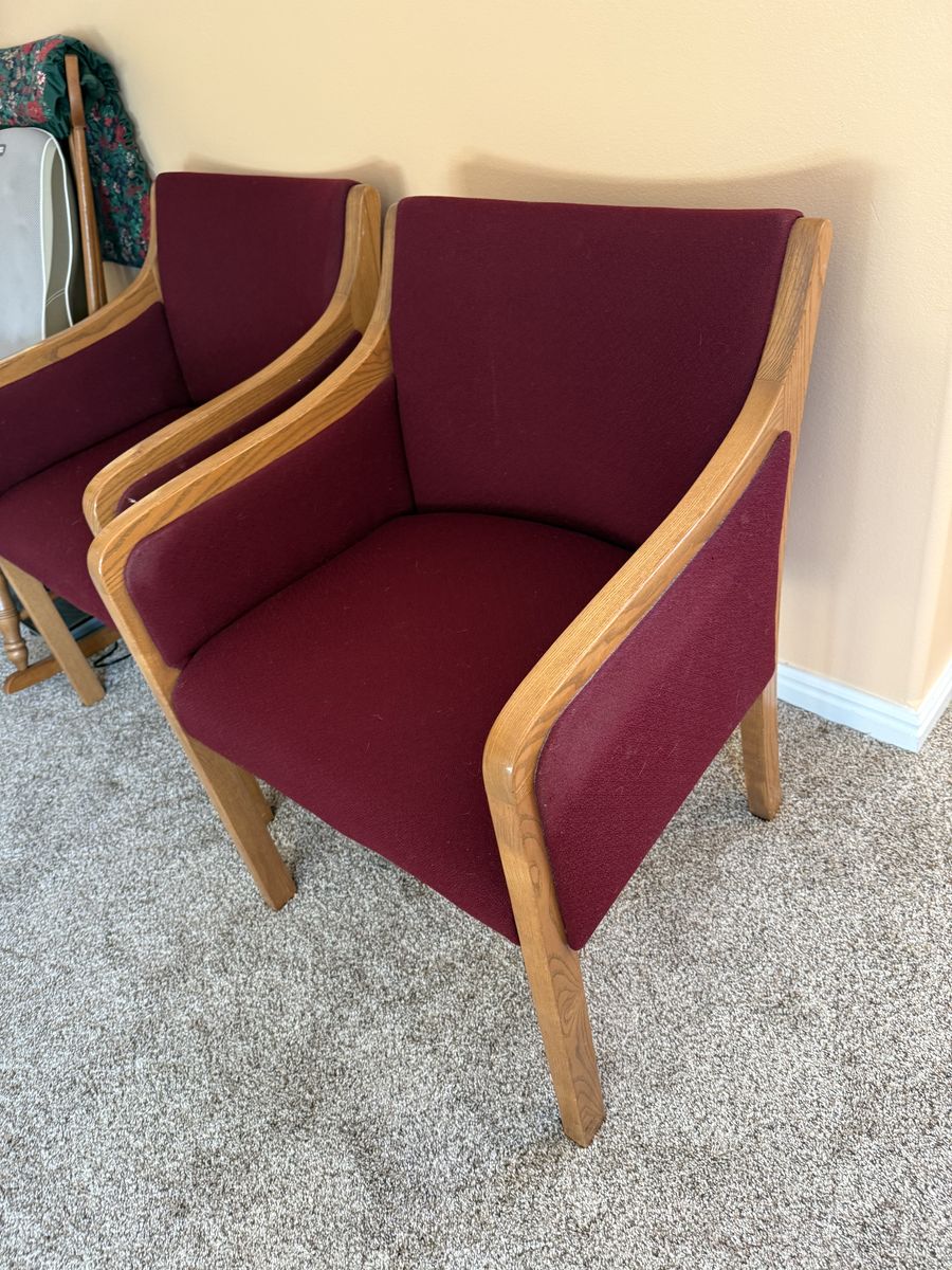 Two solid wood chairs for Sale- $15 Each 