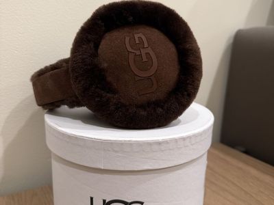 UGG Sheepskin Earmuffs – Chocolate Brown