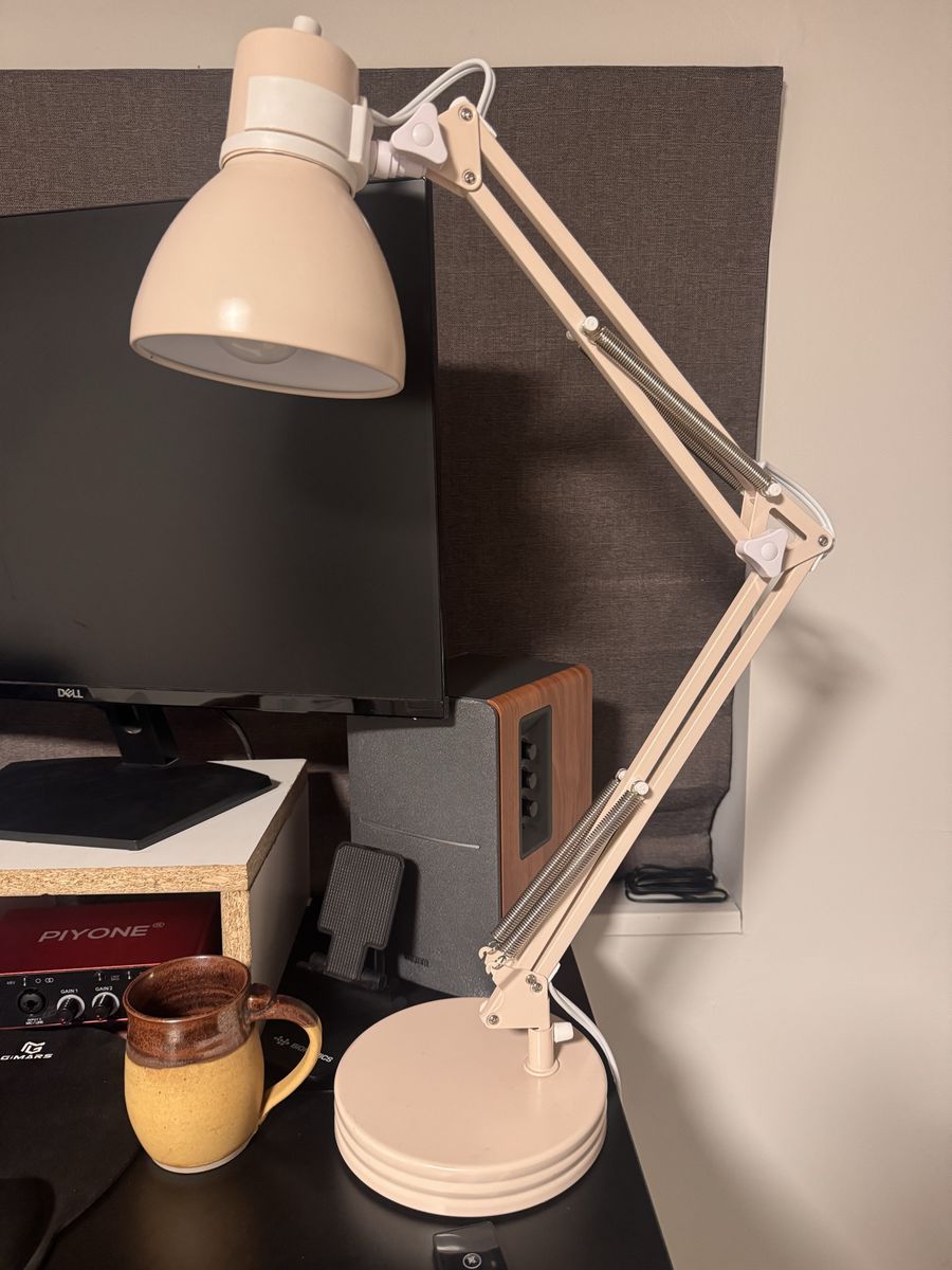 Pink Articulating Desk Lamp