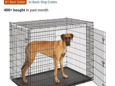 XXL Midwest double door dog crate (fits 180# Great danes)