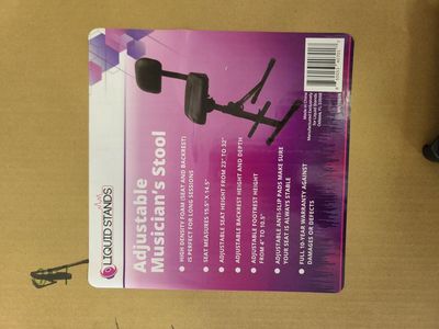 NEW! Liquid Stands Adjustable Musician's Stool