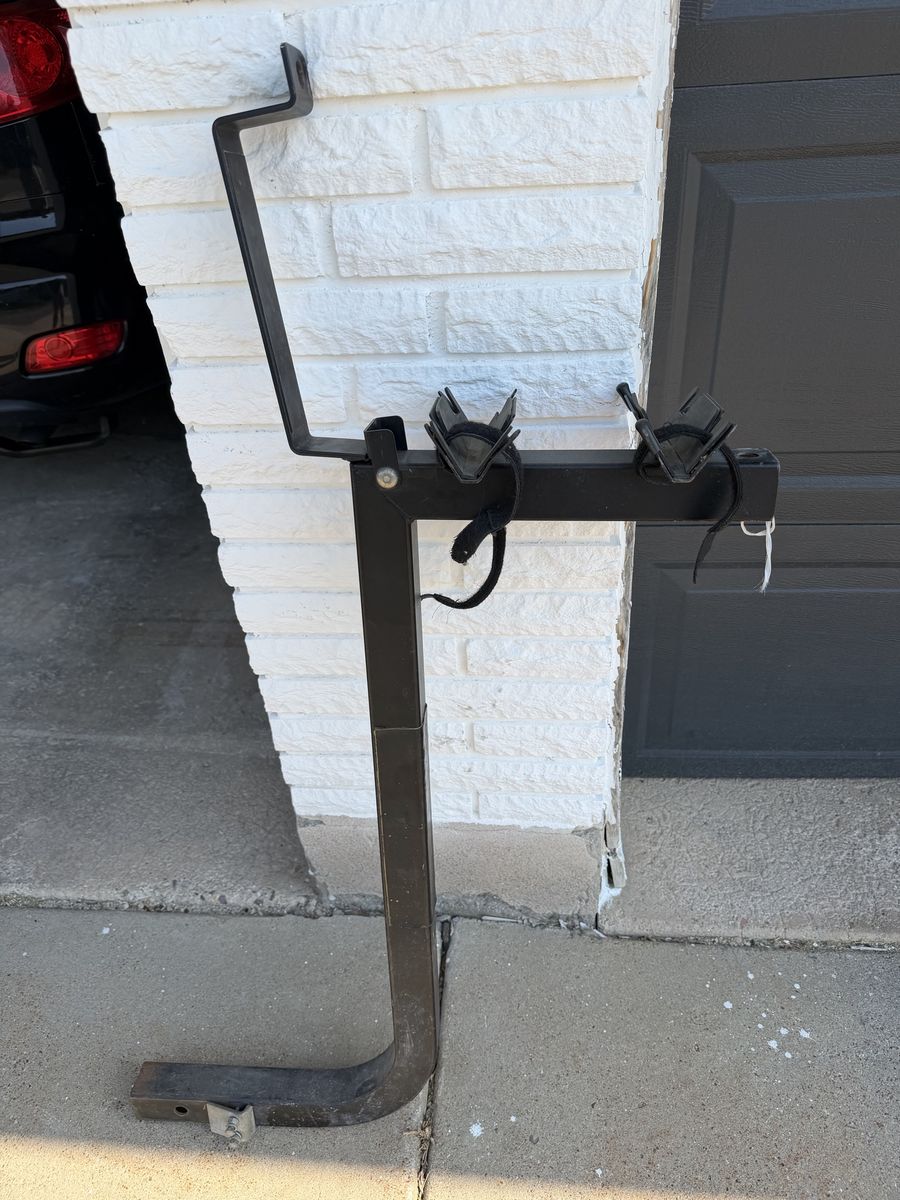 2-Bike Hitch Mount Rack - Lockable 2" Receiver - Fits Road, Gravel, and other Bikes (Adapter not incl.)