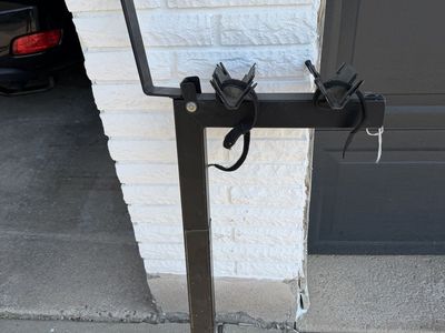 2-Bike Hitch Mount Rack - Lockable 2" Receiver - Fits Road, Gravel, and other Bikes (Adapter not incl.)