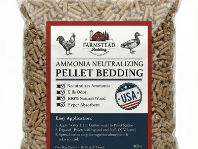 Chicken Coop Bedding Pellets - Ammonia Neutralizing
