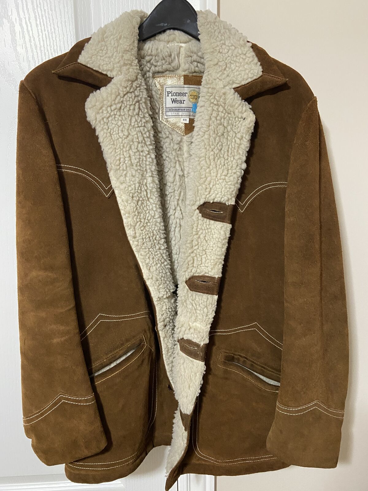 Mens leather Rancher/Cowboy jacket