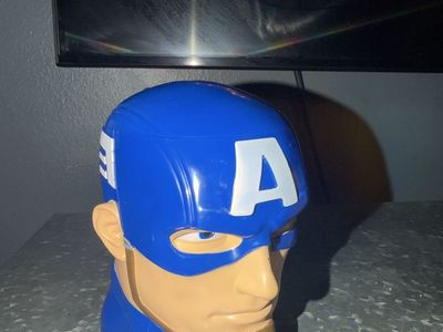 Marvel Captain America Plastic Character Head Container Storage