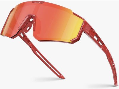 Sports Sunglasses Shield Visor Eyewear Speckled Frame