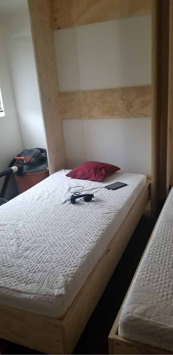 Space-Saving Wall Bed with Integrated Desk - Perfect for Small Spaces