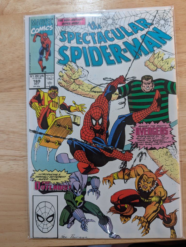 1990 Marvel Comics The Spectacular Spider-Man #169