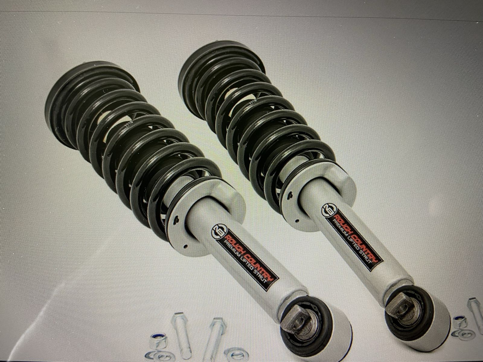 New, Rough Country Leveling Struts & Springs for 2014-2026 Ford F-150 - 2" Lift