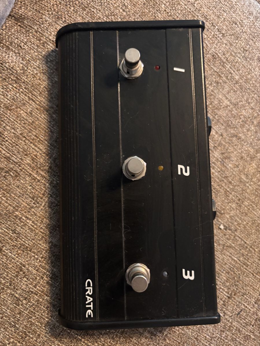 Nice Crate 3 Button Pedal In Great Working Cond