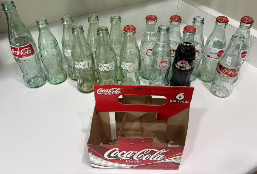 Vintage Coca Cola Glass Bottles