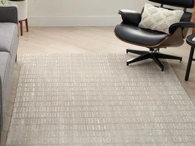 Grey Ivory Modern Comfort 8x10 Flat Rug