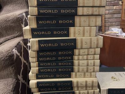Vintage World Book Encyclopedia Set & Year Books - Large Collection 1963