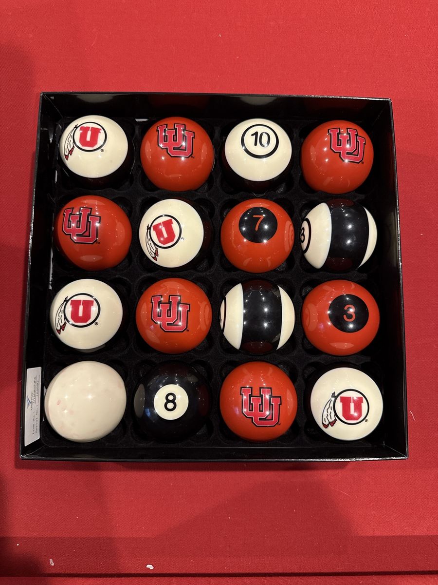 UTAH UofU Pool Balls