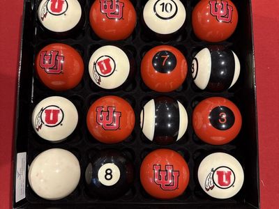 UTAH UofU Pool Balls