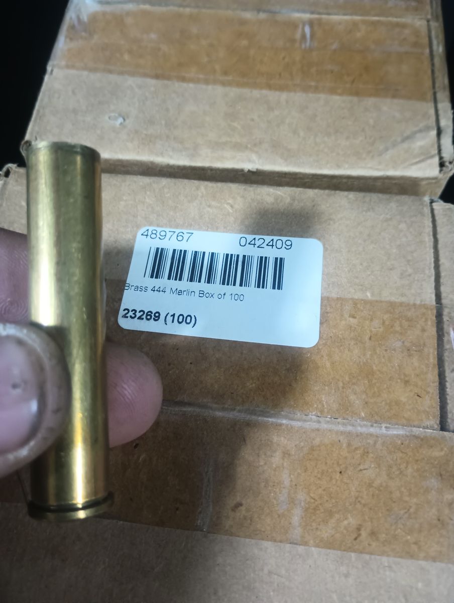444 marlin Remington brass