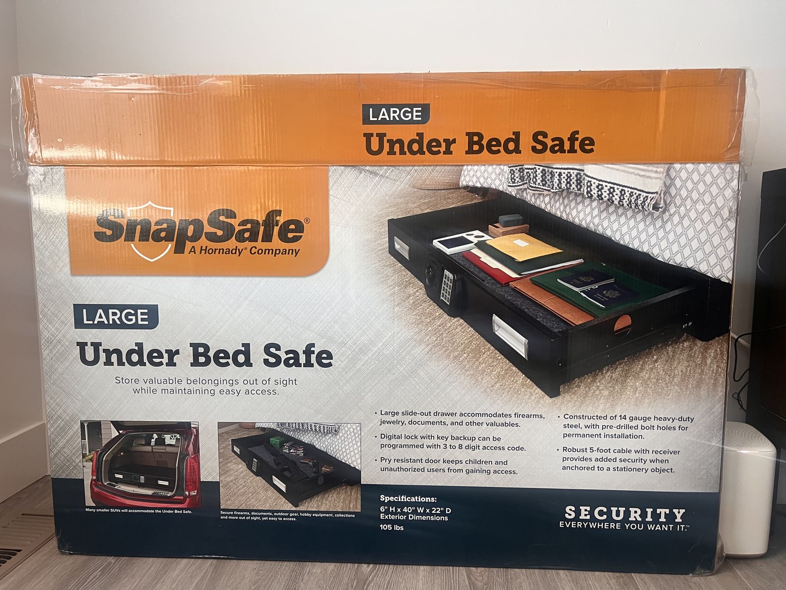 SnapSafe Under Bed Safe