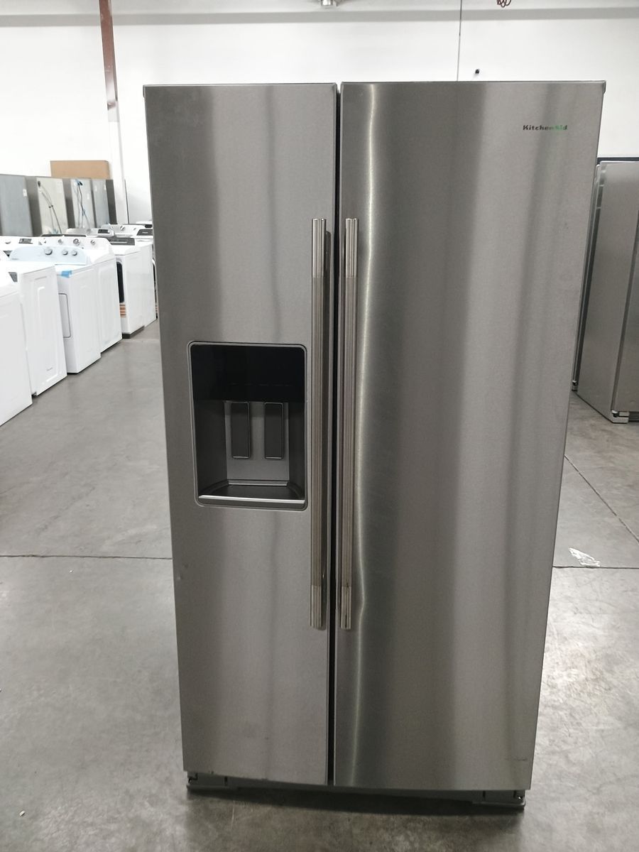 NEW KITCHENAID 28.7 C FT STAINLESS SIDE BY SIDE