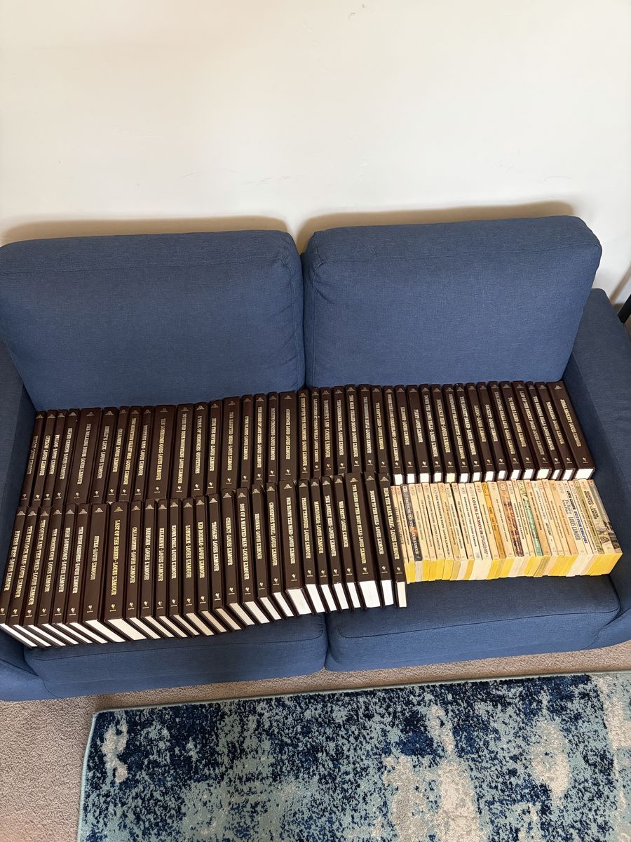 Large collection of Louis L’Amour Books 